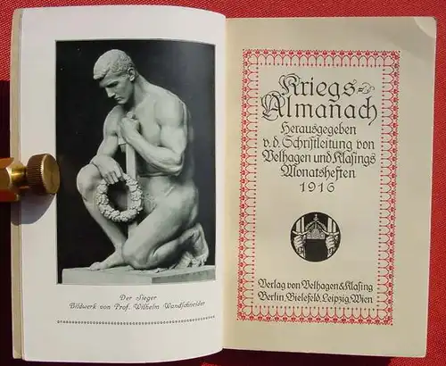 () "Velhagen u. Klasings Kriegs-Almanach". 160 S., Kriegszeit 1914-1915. Berlin