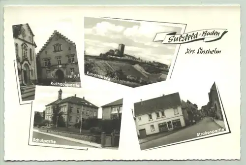 () Ansichtskarte. Sulzfeld / Baden, Kreis Sinsheim / Elsenz. PLZ 75056. 1950-er bis 1960-er Jahre