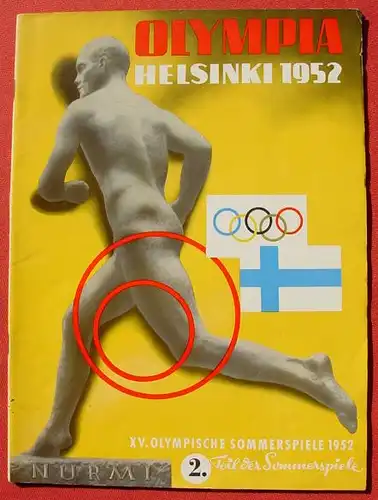 (1042420) "Olympia - Helsinki 1952". Teil 2. Illustrierte Zeitschrift. Grossformat. 64 S., Dumont Schauberg, Exp. Koelnischer Zeitung