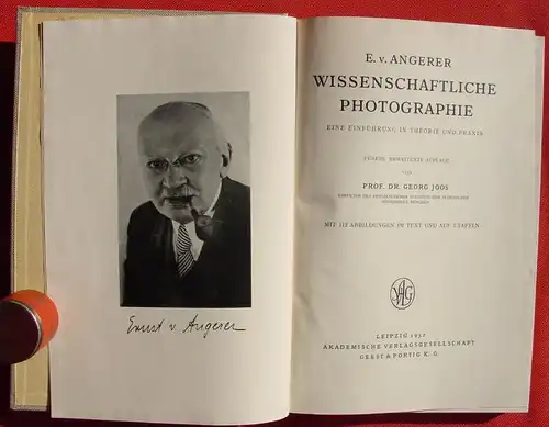 () "Wissenschaftliche Photographie" Angerer. 228 S., 112 Abb., 1952 Geest u. Portig