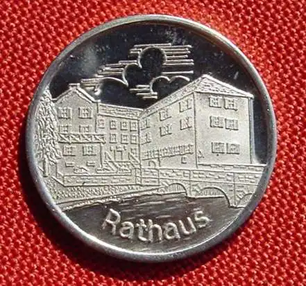 () Heimatbeleg, Angelbachtal 1985, Medaille 30 mm, 8,2 g, Silber ? (nicht magnetisch), siehe bitte Bilder