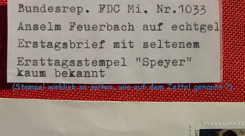 (1045910) Kuvert Speyer SST Speyer 10. 1. 1980, selten ? siehe bitte Bilder
