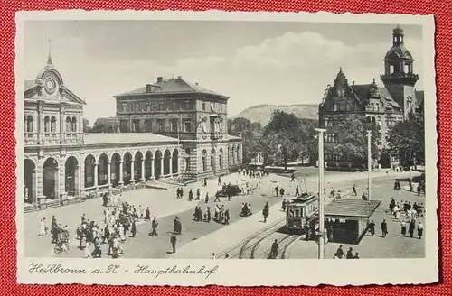 () Heilbronn a. N. . Hauptbahnhof. Druckvermerk B.Sch. Nr. 802