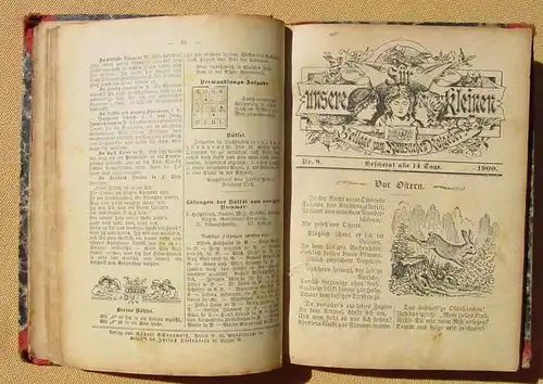 () "Fuer unsere Kleinen" Beilage zum haeuslichen Ratgeber. Jahrgang 1900. Verlag Schneeweiss, Berlin