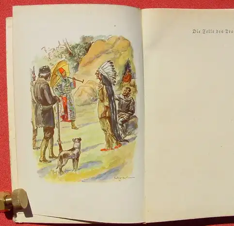 (0060110) Woerishoeffer "Die Felle des Trappers" Indianer. 160 S., Franke Verlag, Berlin 1920-er Jahre