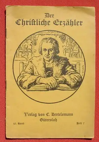 (0260042) "Der Christliche Erzaehler" Bildbeigabe "Die Juenger von Emmaus". 1932 Bertelsmann-Verlag, Guetersloh