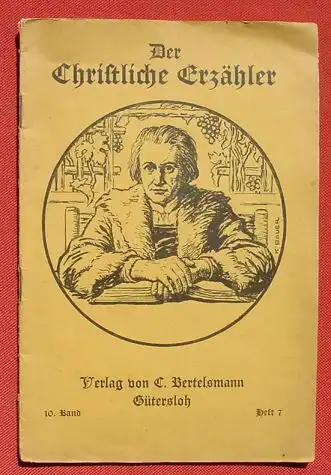 () "Der Christliche Erzaehler" Bildbeigabe "Die Juenger von Emmaus". 1932 Bertelsmann-Verlag, Guetersloh