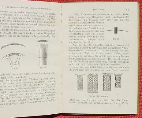 () "Die Gleichstrom-Maschine" Kinzbrunner, Elektrotechnik. 144 S., Sammlung Goeschen, Leipzig 1905