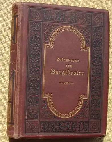 (0140005) "Dekamerone vom Burgtheater". Mit 25 Portraets. 312 S., Hartleben. 1880, Wien, Pest, Leipzig