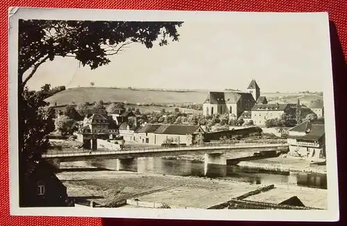 () Guxhagen Bez. Kassel. Fuldabruecke u. Klosterkirche Breitenau. 1955