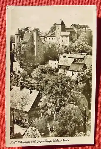 () Stadt Hohnstein u. Jugendburg. Saechsische Schweiz. 1957