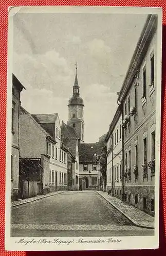 () Muegeln Bez. Leipzig. Promenaden-Gasse. Stempel von 1951