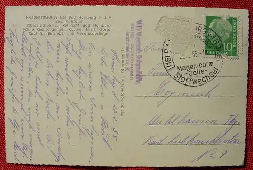 () Hardertsmuehle bei Bad Homburg v. d. H., Oberstedten / Taunus 1955