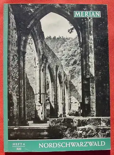 (1039229) Merian-Heft 1960, Nr. 6 : Nordschwarzwald. 96 Seiten. Guter Zustand