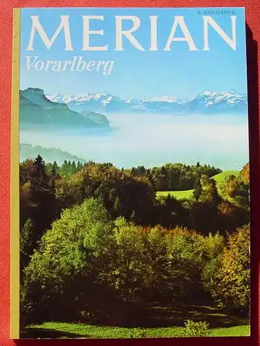 (1039240) Merian-Heft 1971, Nr. 5 : VORARLBERG. 120 Seiten. Sehr guter Zustand