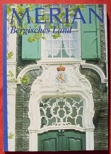 (1039243) Merian-Heft 1975, Nr. 8 : Bergisches Land. 130 Seiten. Guter Zustand