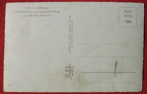 () Foto-AK Grenzdurchgangslager Piding Bad Reichenhall. Zerknittert, aber keine Risse, siehe bitte Bilder