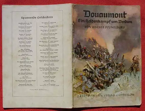 () "Douaumont" Ein Heldenkampf um Verdun. Von Werner Beumelburg, Zeichnungen v. Muehlmeister. (Z. 3) nlv-archiv