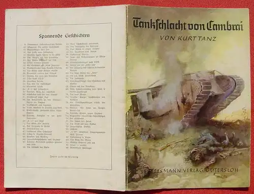 (1045590) "Tankschlacht von Cambrai" Von Kurt Tanz, Zeichnungen von Karl Muehlmeister. (Z. 1-2) nlv-archiv