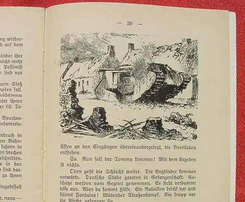 (1045590) "Tankschlacht von Cambrai" Von Kurt Tanz, Zeichnungen von Karl Muehlmeister. (Z. 1-2) nlv-archiv