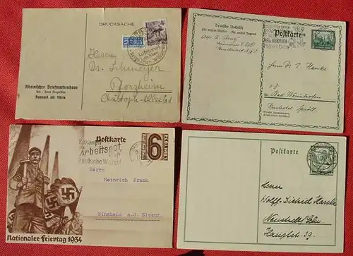 () Partie von 8 Belegen Deutschland 1930-er bis 1940-er Jahre, siehe bitte Bilder