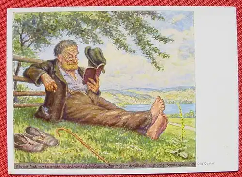 (1043500) Kunstkarte. Otto Quante. Fern vom Alltag. Hanfstaengl-Kuenstlerkarte Nr. 89