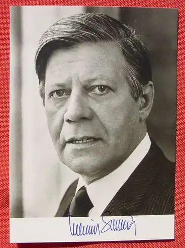 () Helmut Schmidt, MdB. Bundeskanzler. Stellvertr. Vorsitzender der SPD