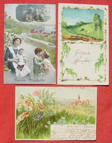 (1043516) AK. Pfingsten. Postalisch zw. 1904-1927. Eine Postkarte mit Praegedruck