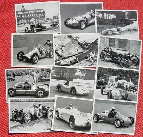 () Autorennsport. 22 x Sammelbilder. Kosmos Zigarettenfabrik Memmingen 1952