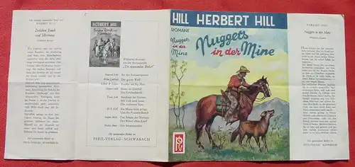 (1043538) Schutzumschlag von Wildwestbuch : Herbert Hill "Nuggets in der Mine". Pfeil-Verlag, 1950-er Jahre ?