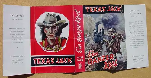 (1043539) Schutzumschlag von Wildwestbuch : TEXAS JACK "Ein ganzer Kerl". Pfeil-Verlag, 1950-er Jahre ?