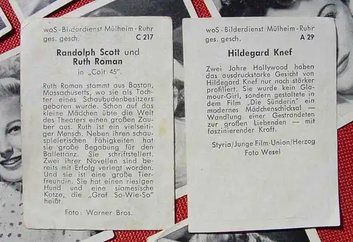 () woS-Bilderdienst Muelheim-Ruhr. 18 verschiedene Sammelbilder. 1950-er Jahre