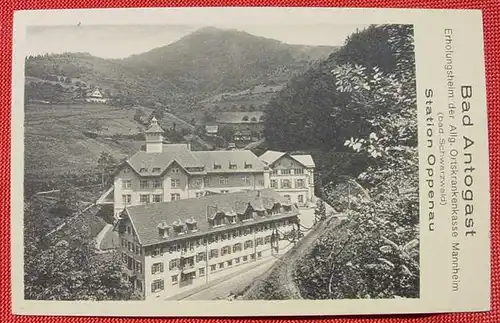 (1043628) Postkarte. Gebuehr bezahlt. Oppenau, Renchtal 13. 9. 1923