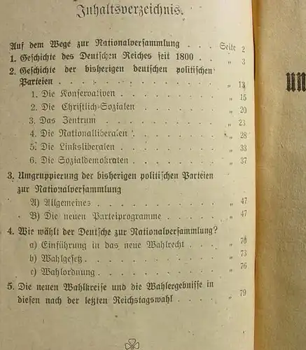 (1011439) "Wir Deutsche und die Nationalwahlen". Nationalversammlung. Essen 1919