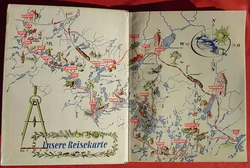 (1011792) Rutte-Diehn "Fahrt ins Land der Seen". Mecklenburg. 152 S., Fototafeln. Sachsenverlag Dresden 1953