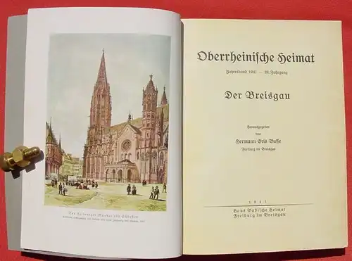 (1009212) "Oberrheinische Heimat". Jahresband 1941 : Der Breisgau. 488 + 64 Seiten