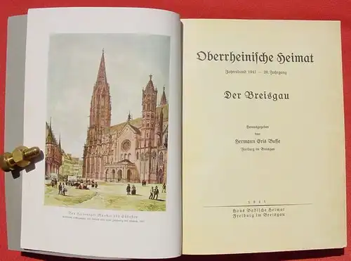 () "Oberrheinische Heimat". Jahresband 1941 : Der Breisgau. 488 + 64 Seiten