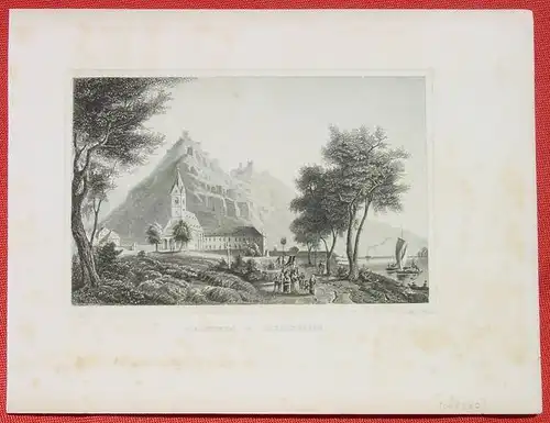 (1009307) "Sternberg u. Liebenstein". Alter Stahlstich um 1880. Bildgroesse ca. 16 x 10 cm