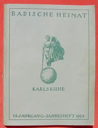 (1009222) Busse "Karlsruhe" Jahresband 1928 Badische Heimat. 300 S.,