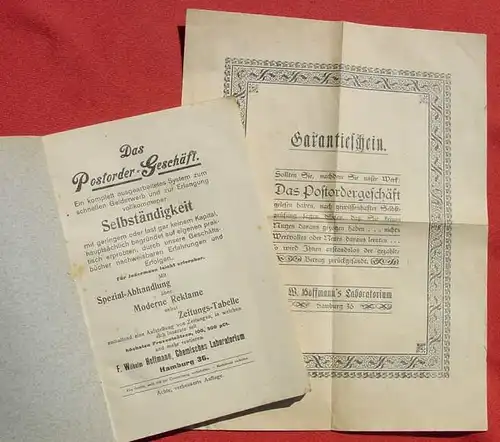 (0170001) Ein modernes amerikanisches System des Gelderwerbs : "Das Postordergeschaeft". 1920-er Jahre ?