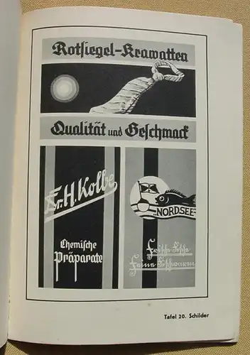 () "Die Schrift im Malerhandwerk". Carl Koch. 105 Abb. 25 Mustertafeln. 1938 Verlag Heinrich Killinger, Nordhausen