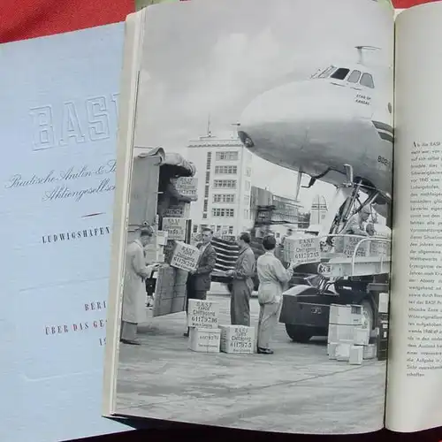 () BASF - Badische Anilin & Soda-Fabrik AG Ludwigshafen a. Rh., 4 x Geschaeftsberichte 1952-57