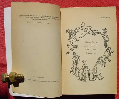 () Willy Reichert "Lerne lachen, ohne zu klagen". 200 S., 1952 Union Deutsche Verlagsges., Stuttgart