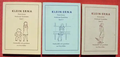 () "Klein Erna" 1, 2, 3. Hamburger Geschichten. Abbildungen. Vera Moeller. 1950 Christians Verlag, Hamburg