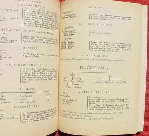 () "Leichtes Kochen nach Grundrezepten" Altmann-Gaedke. 100 S., 1949 Hamburg # Kochbuch