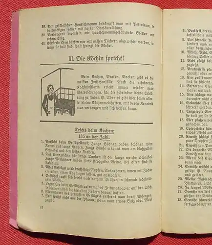 (0200046) "Die Schatzkammer der Deutschen Hausfrau" 1000 Tips Kueche, Haushalt. Hilde Brand, Wuerzburg 1930-er Jahre