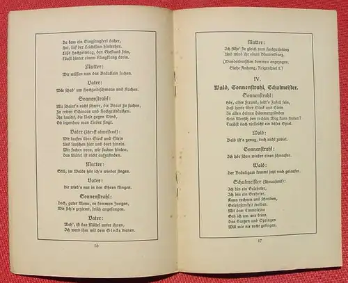 () "Spielmann-s Schuld" Jugendspiel. 32 S., Albrecht Verlag 1922, Verband der Arbeiter-Jugend, Berlin