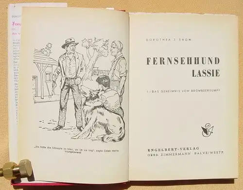 () Fernsehhund Lassie, Nr 1 : "Das Geheimnis vom Brombeersumpf" Snow. 208 S., Engelbert-Verlag Zimmermann, Balve