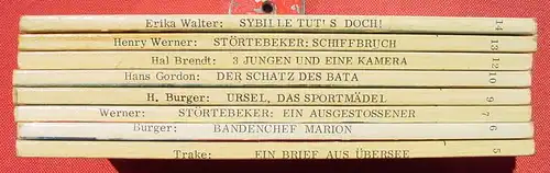(0060305) 8 x IV-Jugend-Taschenbuch, je 64 S., Interpress Verlag Friedrichshafen 1965. Sehr gut erhalten