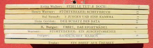 () 8 x IV-Jugend-Taschenbuch, je 64 S., Interpress Verlag Friedrichshafen 1965. Sehr gut erhalten